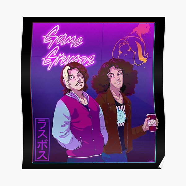 Neon Grumps Poster RB2507 product Offical game grumps Merch
