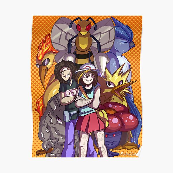 Game Grumps Elite Four Poster RB2507 product Offical game grumps Merch
