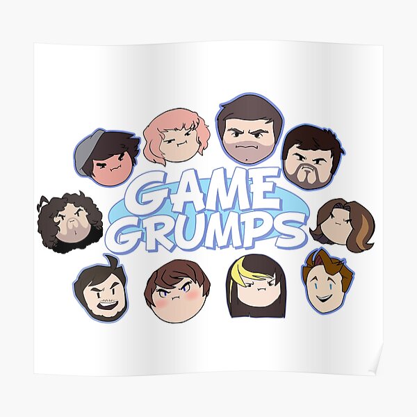 Game Grumps Logo grumpheads design Poster RB2507 product Offical game grumps Merch