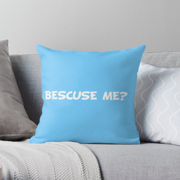 Game Grumps "Bescuse Me?" Throw Pillow RB2507 product Offical game grumps Merch