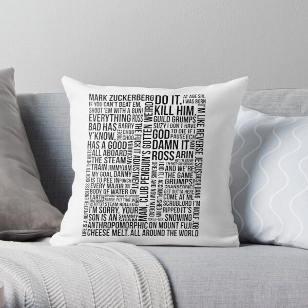 Game Grumps Quotes Throw Pillow RB2507 product Offical game grumps Merch